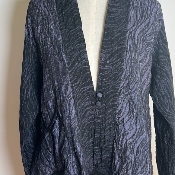 Harubella Handmade Artisan  Button Front‎ Women's Lightweight Blazer Small - Picture 14 of 14